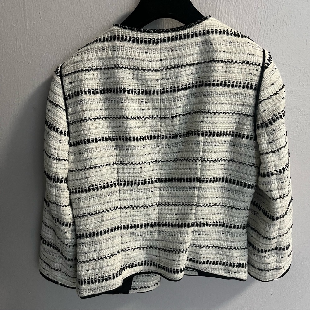 White House Black Market Embellished Tweed Jacket - Picture 7 of 14